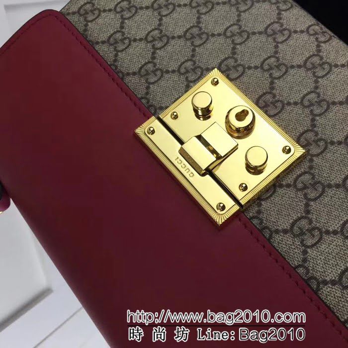 GUCCI古馳原單 新款專櫃品質原單皮質453188 啡大紅梅紅手提單肩斜挎包 HY1024